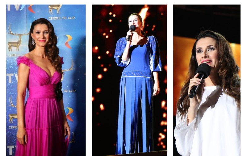 Ce ținute a purtat Iuliana Tudor la Cerbul de Aur 2019.  Cele trei rochii poartă semnătura unui singur designer