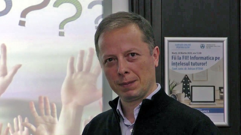 Prof. dr. Adrian Iftene, decanul Facultății de Informatică de la UAIC