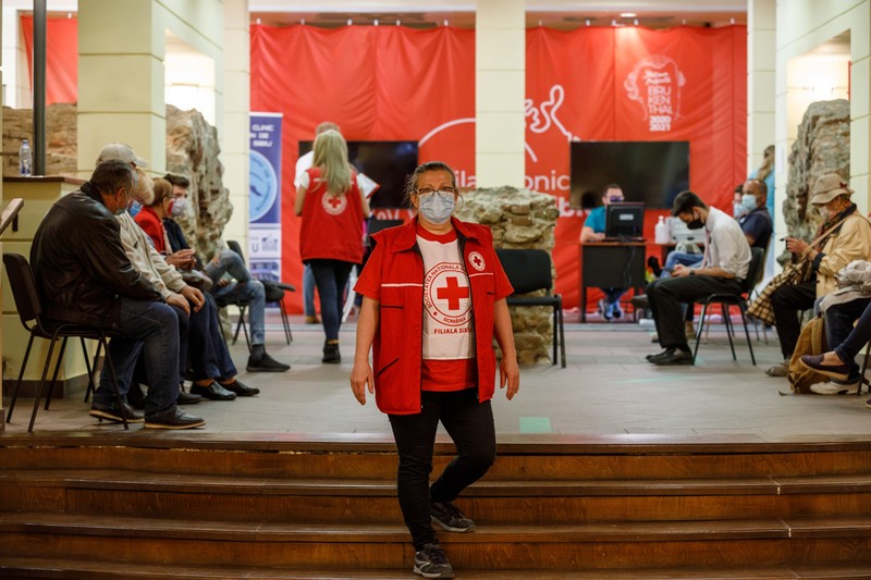 Mariana „Meri” Thomits, voluntară Crucea Roșie Sibiu