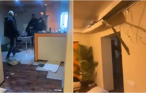 Fanii huligani ai lui Feyenoord s-au filmat cum distrug un apartament din București, în hohote de râs