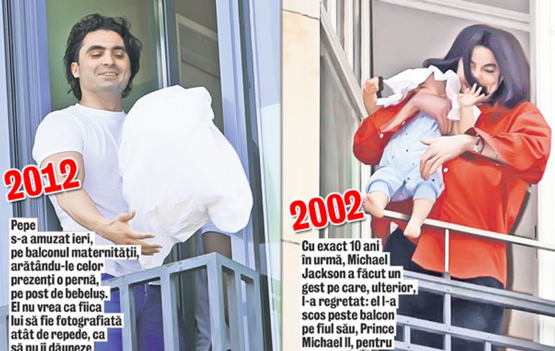 La maternitate, Pepe s-a jucat de-a Michael Jackson!