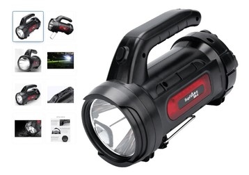 Lanterna LED Supfire M9-X, 440 lm, cu acumulator 3000 mAh, încărcare USB