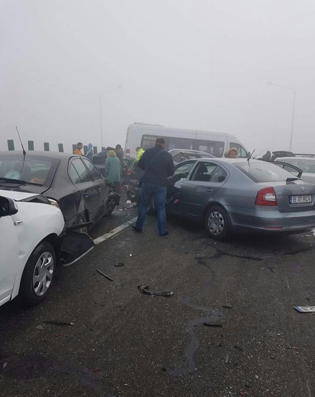 Accidentul de pe Autostrada Soarelui. O parte din șoferii implicați în carambol au rămas fără permis