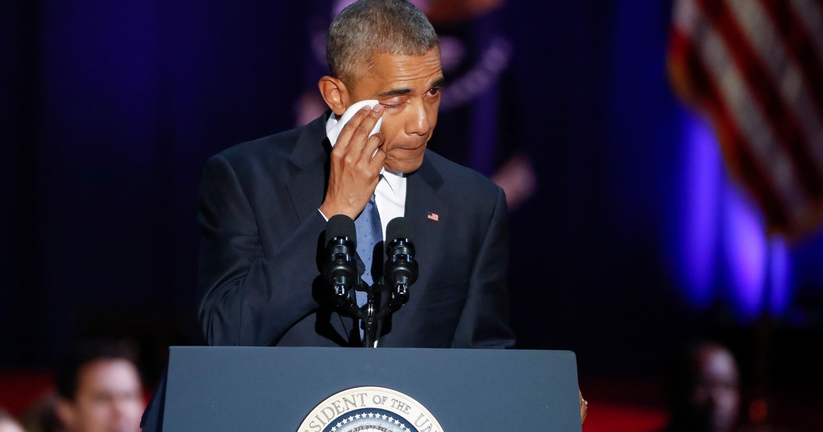 Obama a plans la ultimul său discurs