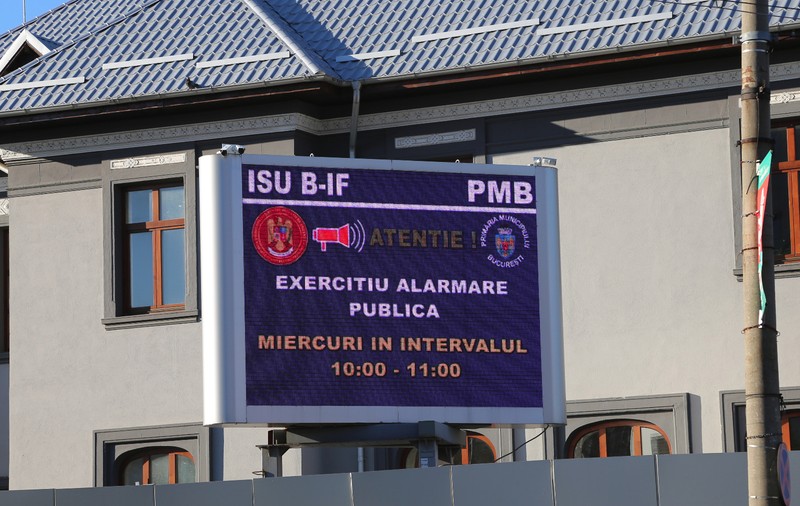 Exercițiu de alarmare publică, în București și Ilfov. Când vor suna sirenele