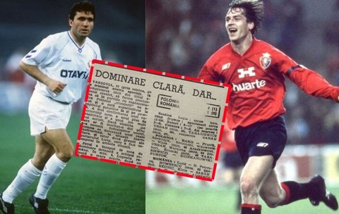 Gică Hagi şi Jan Urban, adversari în dueluri memorabile în Spania! Polonezul, decisiv într-un meci cu România la Varşovia