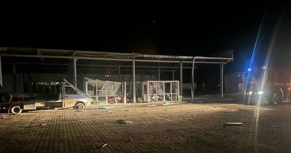 PTF Orlovka din Ucraina, avariat în urma unui atac rusesc cu drone, noiembrie 2025