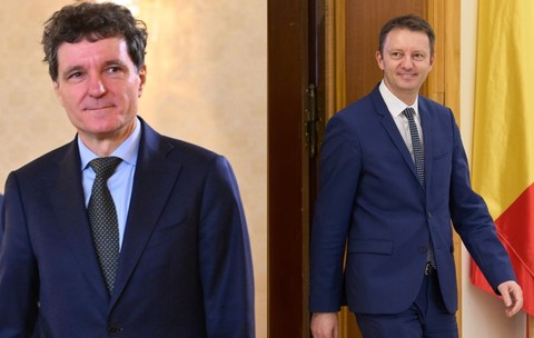 Nicusor Dan si Siegfried Mureșan într-un colaj