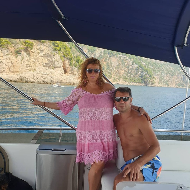 Mihaela Borcea și Sorin în vacanța pe mare