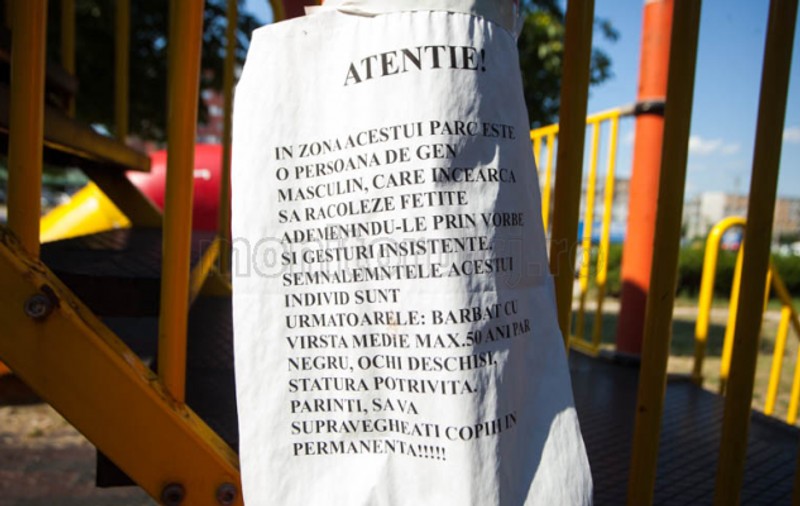 DISPERARE! Părinții dintr-un cartier din Cluj cred că un pedofil dă târcoale locului de joacă