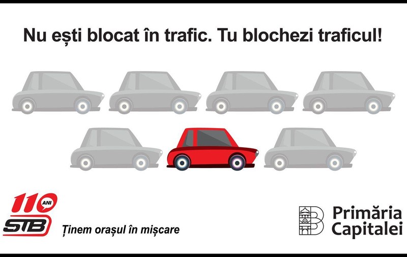 Val de comentarii critice și ironice după postarea STB „Nu ești blocat în trafic. Tu blochezi traficul”