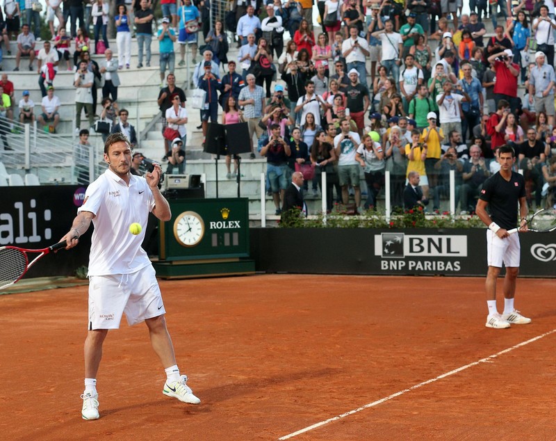 Totti și Nole au dat recital la Roma, într-un meci caritabil! / FOTO & VIDEO