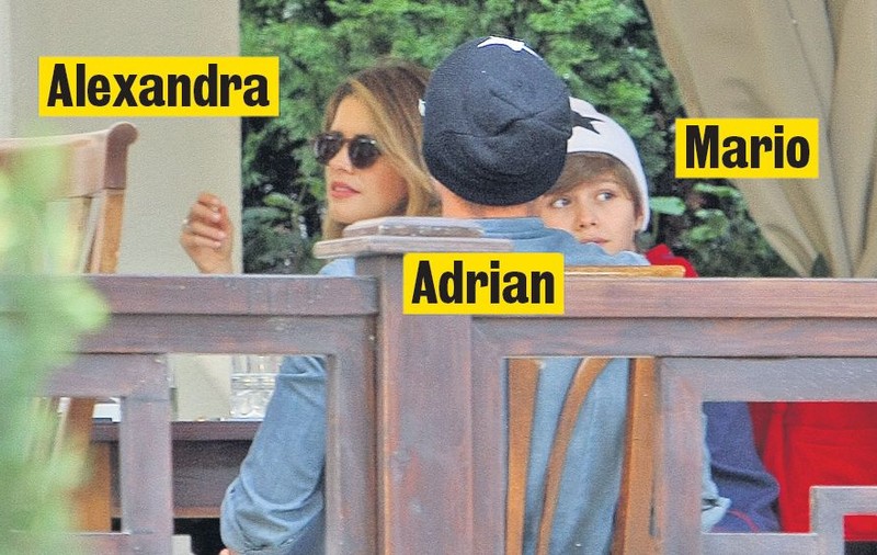 Mutu, la terasă cu fosta soţie şi cu fiul! FOTO