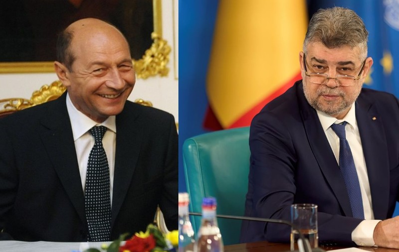 Atac dur al lui Traian Băsescu la adresa premierului Ciolacu: „Să plece imediat. Funcția de premier e o pălărie prea mare pentru el”