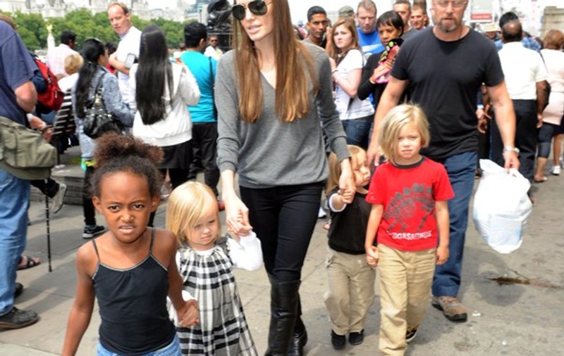 Foto | Angelina Jolie şi copiii au vizitat Aquarium-ul din Londra