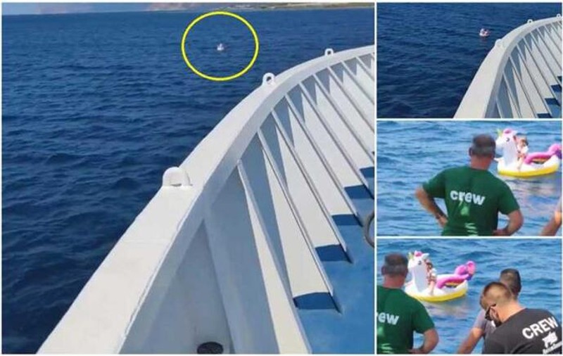 VIDEO | O fetiță de 3 ani s-a pierdut pe mare, agățată de un unicorn gonflabil. Cum a fost salvată