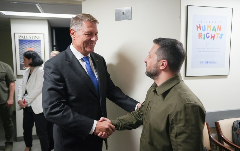 Klaus Iohannis, întâlnire cu președintele ucrainean Volodimir Zelenski la New York