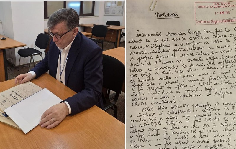 Cum arată declarația dată de Crin Antonescu la Securitate și ce a scris despre un prieten în 1988