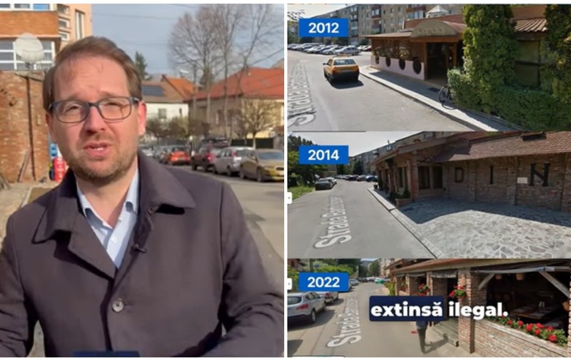 Primăria Timișoara a refăcut un trotuar ocupat ilegal ani la rând de un restaurant: „Ne-au furat un trotuar, acum l-am pus la loc” | VIDEO