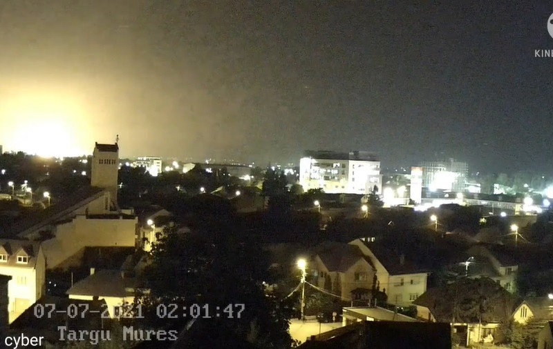 VIDEO. Momentul exploziei de la combinatul din Târgu Mureș, surprins de o cameră de supraveghere