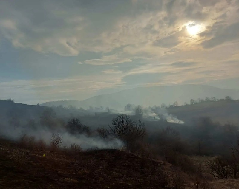 Incendiu în Cheile Vălișoarei din județul Alba, arie naturală protejată