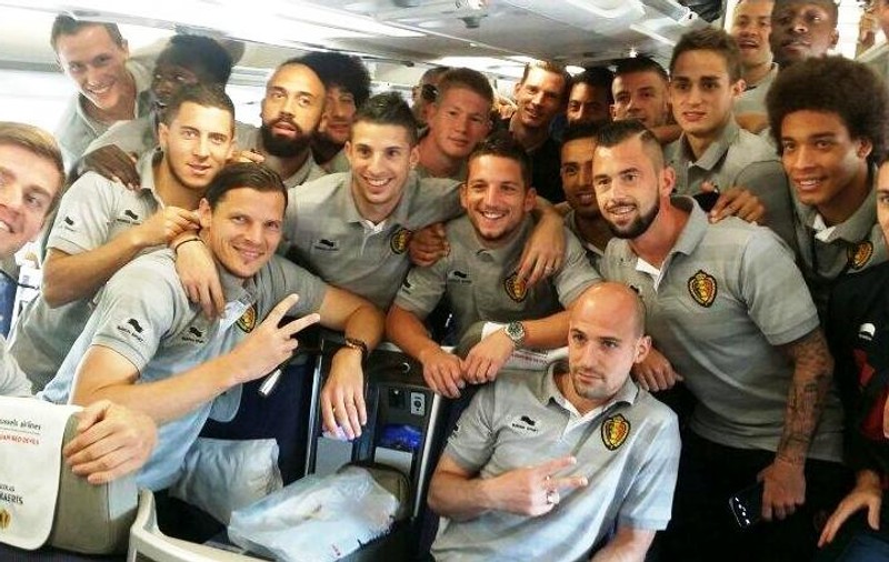 Belgienii au plecat cu 2.001 tricouri şi 941 de şorturi în Brazilia