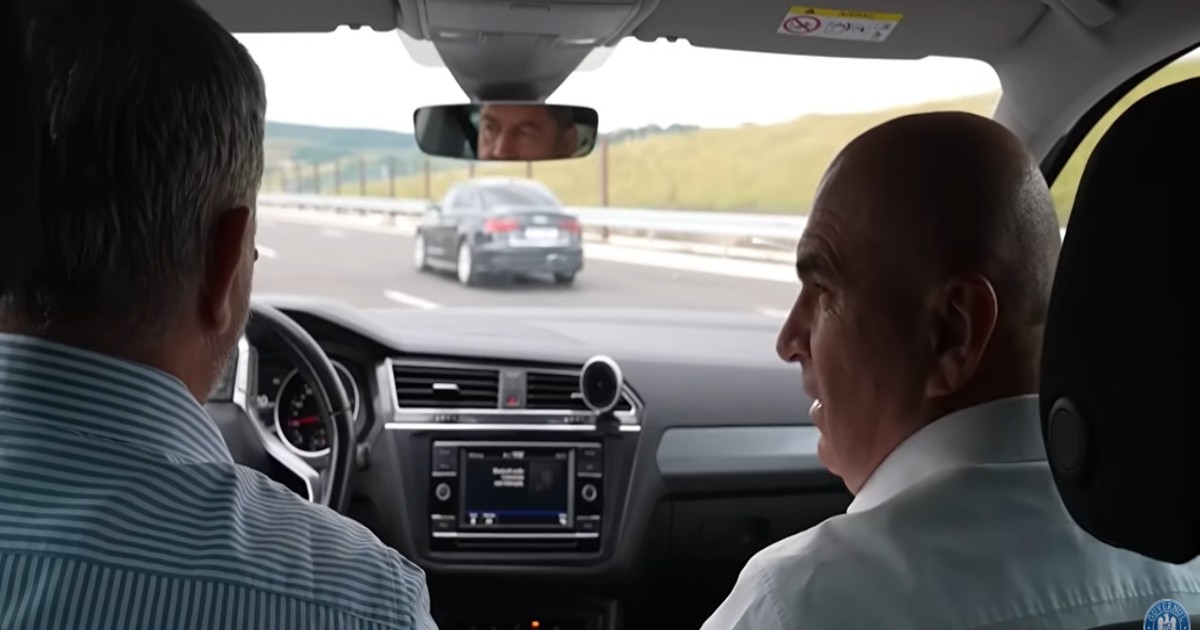 Dorinel Umbrărescu l-a plimbat pe Ilie Bolojan cu mașina pe șantierul Autostrăzii Transilvania