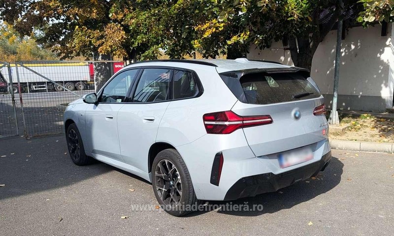 BMW X3 de lux furat în Polonia, depistat la granița României Sursa foto: Poliția de Frontieră