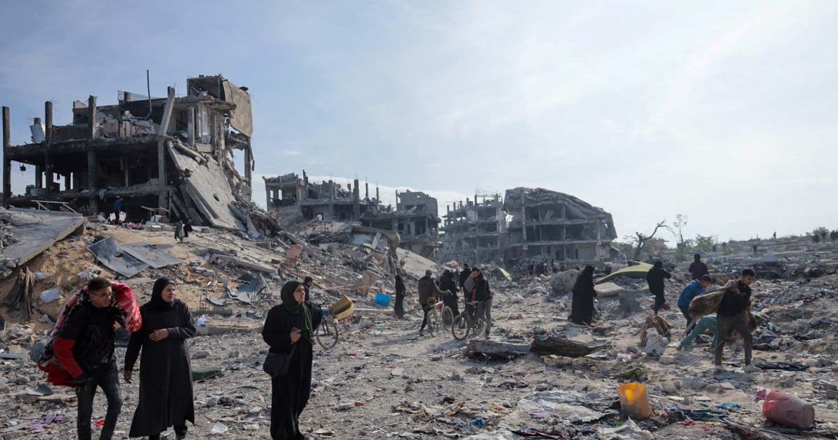 Imagine cu distrugerile din Gaza Foto: Profimedia