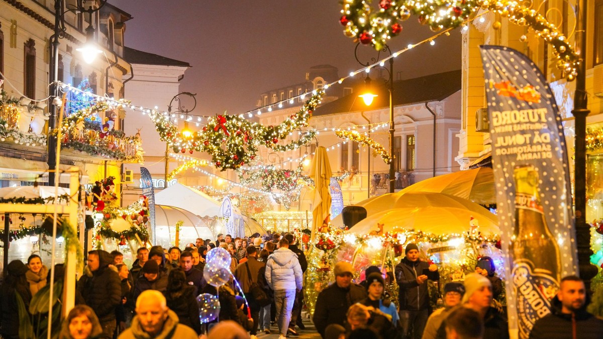Târgul de Crăciun Craiova 2025 este deschis până pe 4 ianuarie 2026. Foto: Primăria Craiova