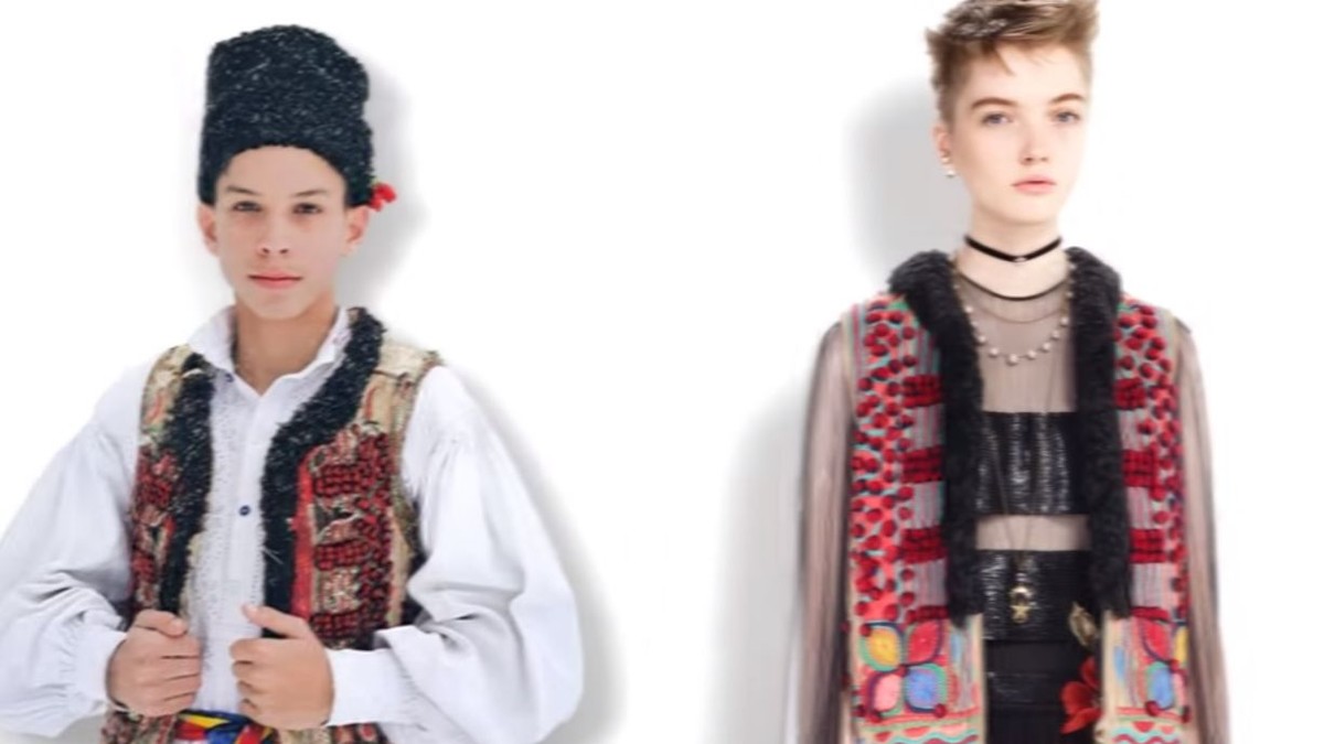 Dior a copiat o vestă tradițională