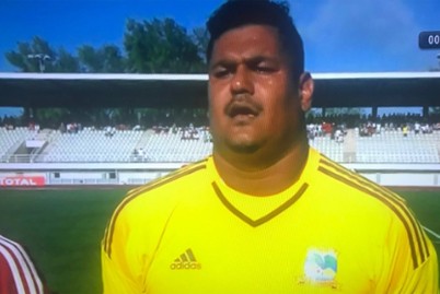 Portarul Dave Mussard, la meciul cu Nigeria