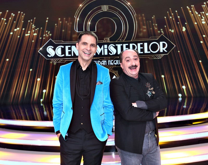 Romică Țociu, co-prezentatorul lui Dan Negru, la Scena Misterelor | FOTO