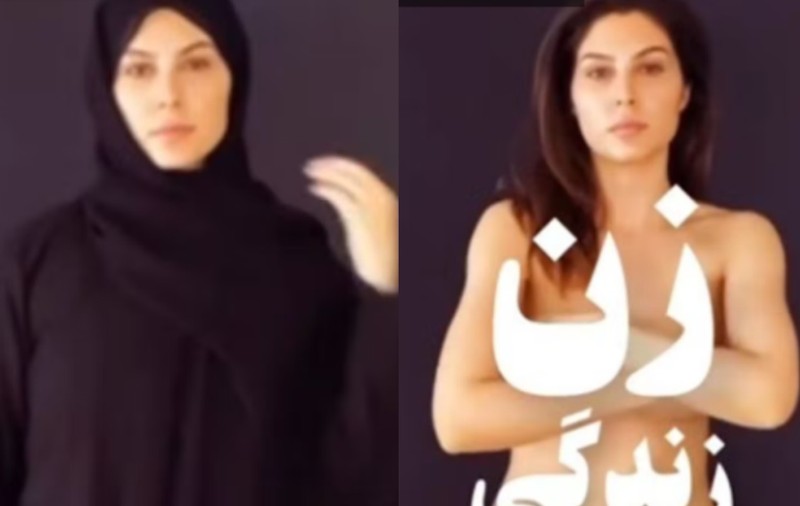 „Corpul meu, alegerea mea! Libertate!”. O actriță iraniană s-a dezbrăcat pentru a apăra drepturile femeilor din țara ei