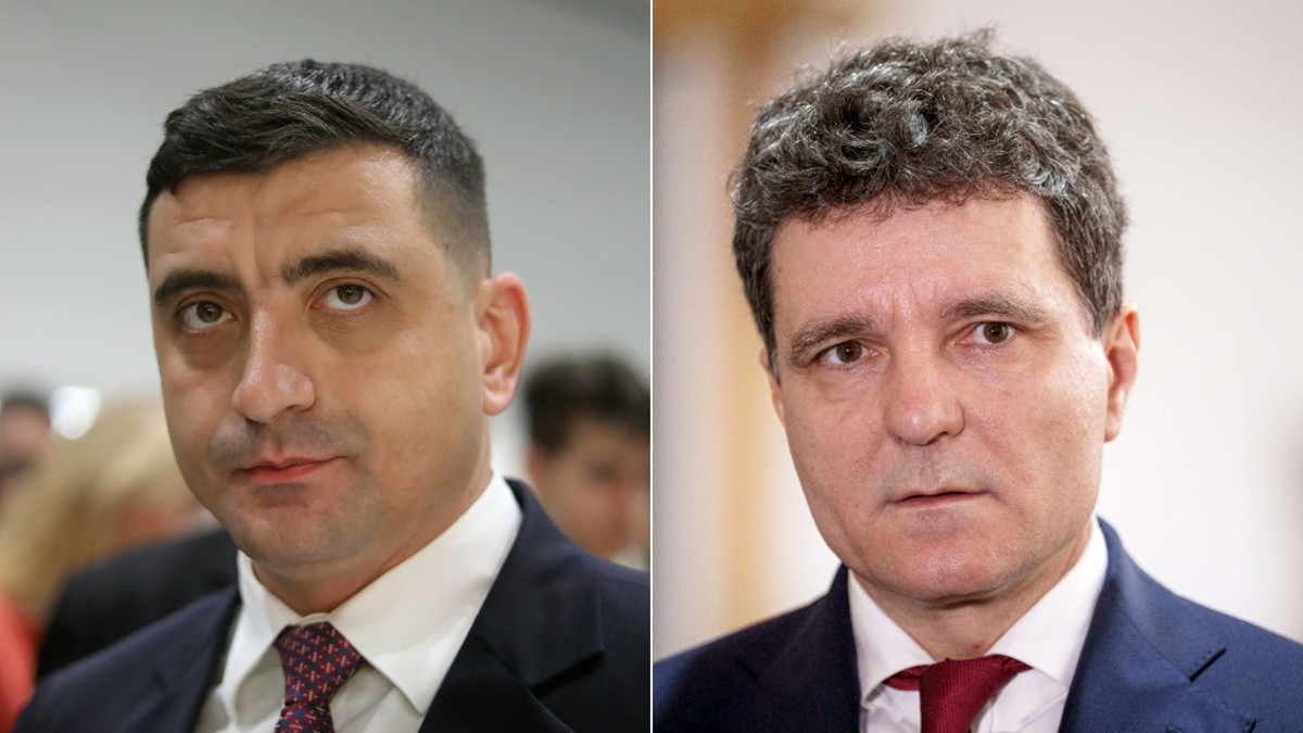 George Simion și Nicușor Dan