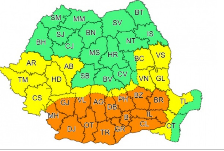 Hartă ANM