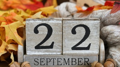 Cucuri lemn inscripţionate cu 22 septembrie