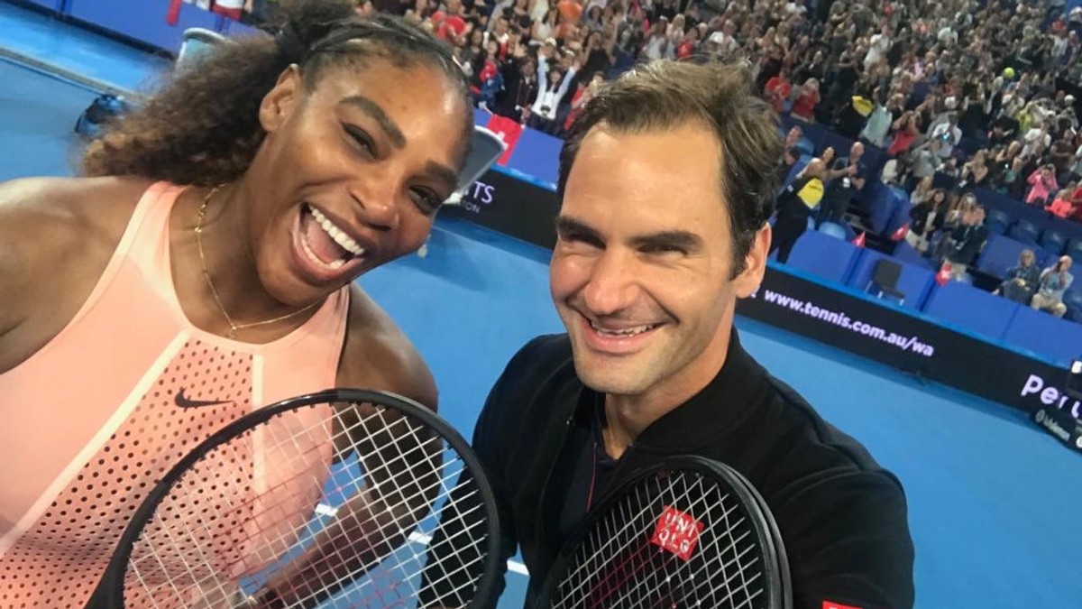 Serena Williams și Roger Federer au fost adversari pe terenul de tenis