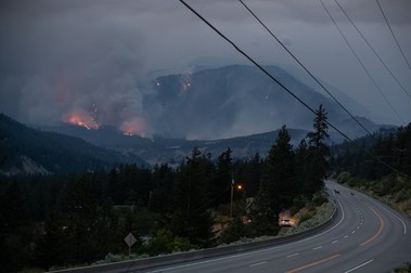 Localitatea Lyttton a fost distrusă de incendii, la două zile după ce s-a înregistrat temperatura record de 49,5 grade Foto: Profimedia