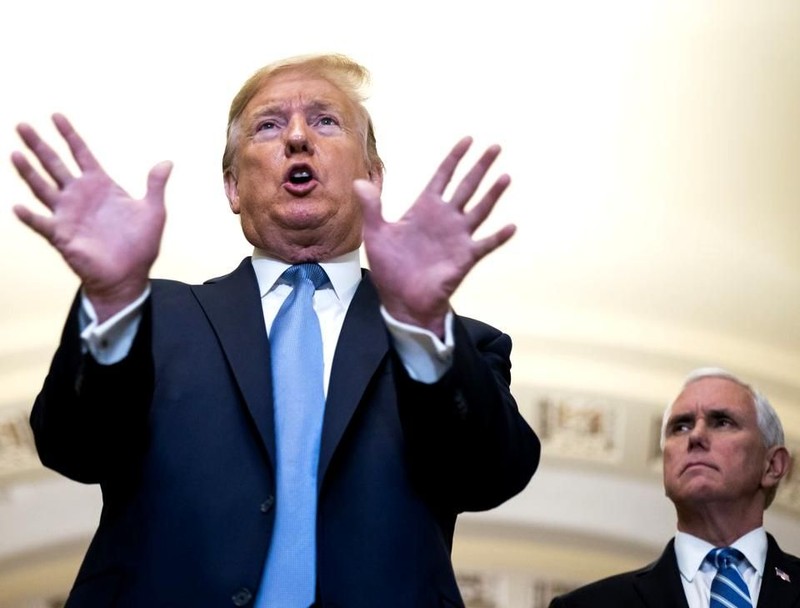 US President Donald J. Trump and US Vice President Mike Pence