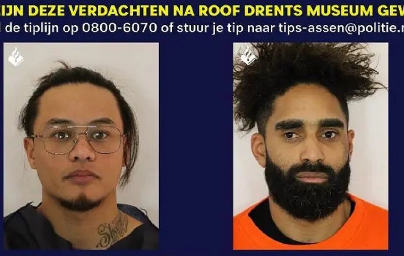 Poliția olandeză a dezvăluit identitățile a doi dintre cei trei arestați după furtul tezaurului românesc de la Muzeul Drents