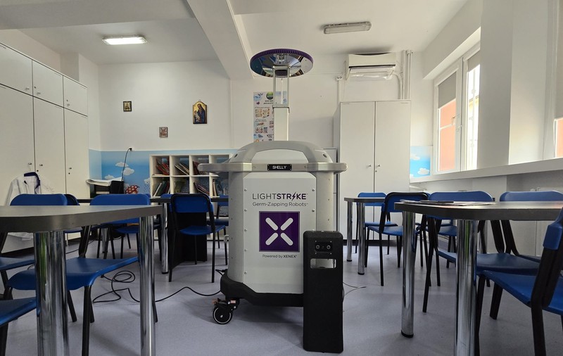 Dezinfecția în Spitalul de Pediatrie Ploiești se face cu roboți. Cum transformă tehnologia siguranța copiilor