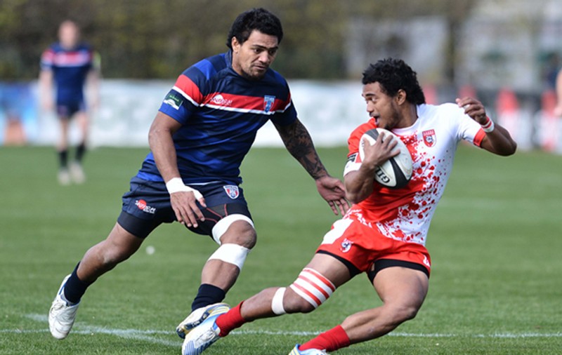 Fanii de la fotbal s-au dus la rugby, să susțină CSA Steaua în derby-ul cu Dinamo / VIDEO