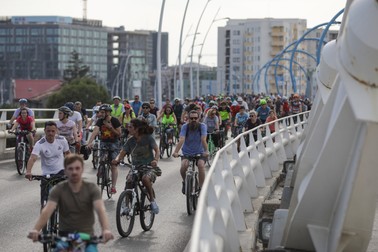 Marș de protest organizat de bicicliști în București față de lipsa de implicare a Primăriei Municipiului București, sâmbătă, 22 septembrie 2018. Inquam Photos / Octav Ganea