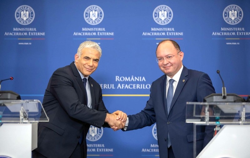Ministrul israelian de externe, discuții la București cu Bogdan Aurescu despre situația din Ucraina