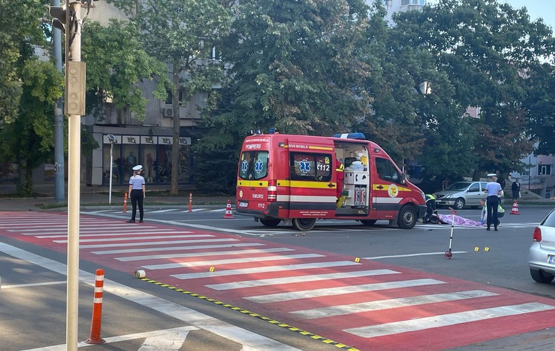 Femeie accidentată mortal pe o trecere de pietoni din Vaslui de șoferul unui Matiz