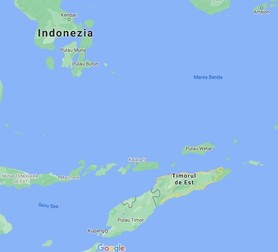 Distanța dintre Indonezia și Timorul de Est este de peste 2.500 de kilometri | Foto: Google Maps