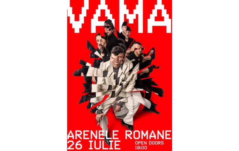 VAMA revine la Arenele Romane pe 26 iulie, pentru un concert de vară memorabil