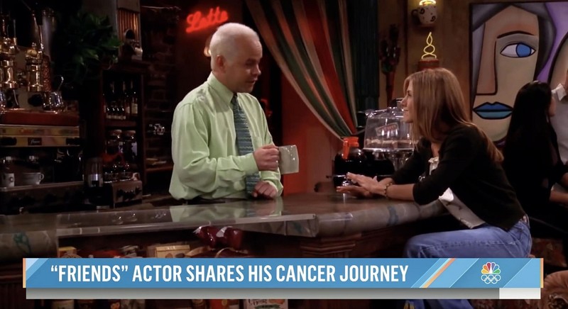 James Michael Tyler și Jennifer Aniston, într-o scenă din Friends. Foto: Profimedia Images