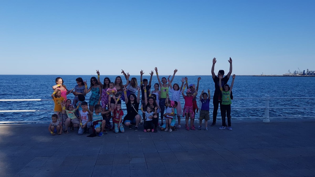 Copii din BRașov pentru prima oară la mare